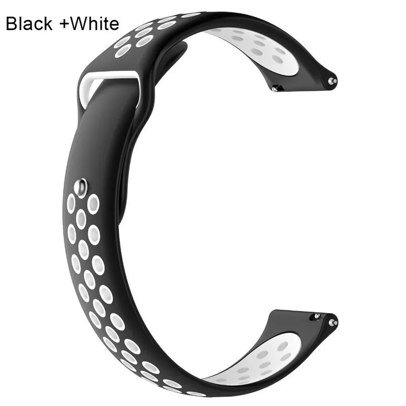 Модный силиконовый сменный ремешок для huawei Magic/Watch GT/Ticwatch Pro - Цвет: BlackWhite