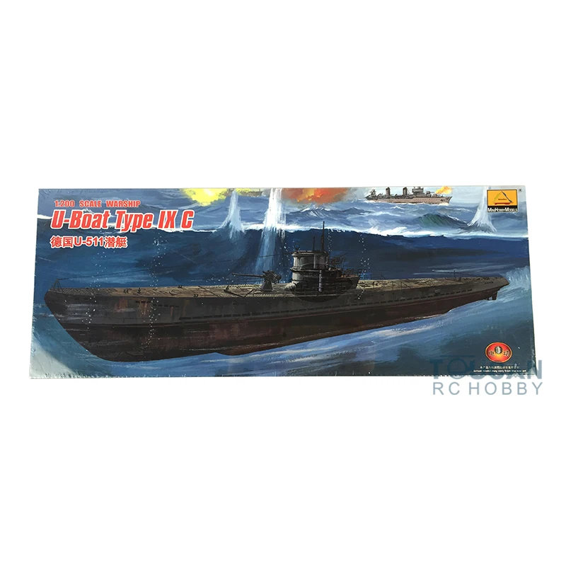 Hobby Boss 80915 1/200 немецкая u-лодка Тип IX C модель подводной лодки комплект с мотором