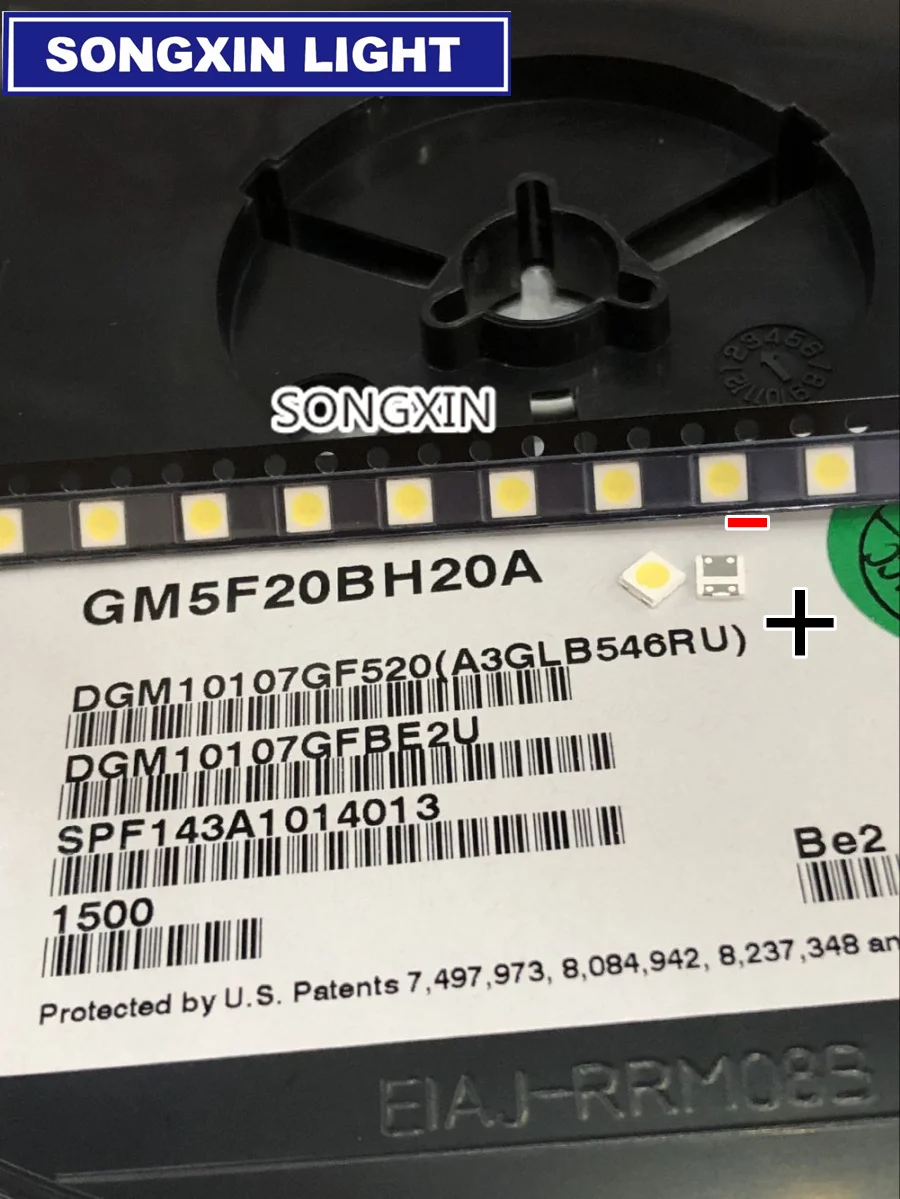 200 шт. для SHARP LED TV жк подсветка телевизора светодиодная 1 2 вт 6 в 3535 3537 холодный