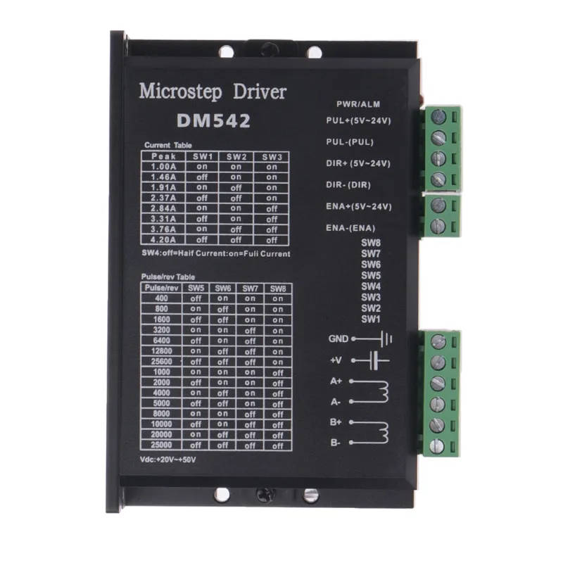 

DM542 Stepper Motor Driver For 42 57 Series 2-phase Stepper Motor