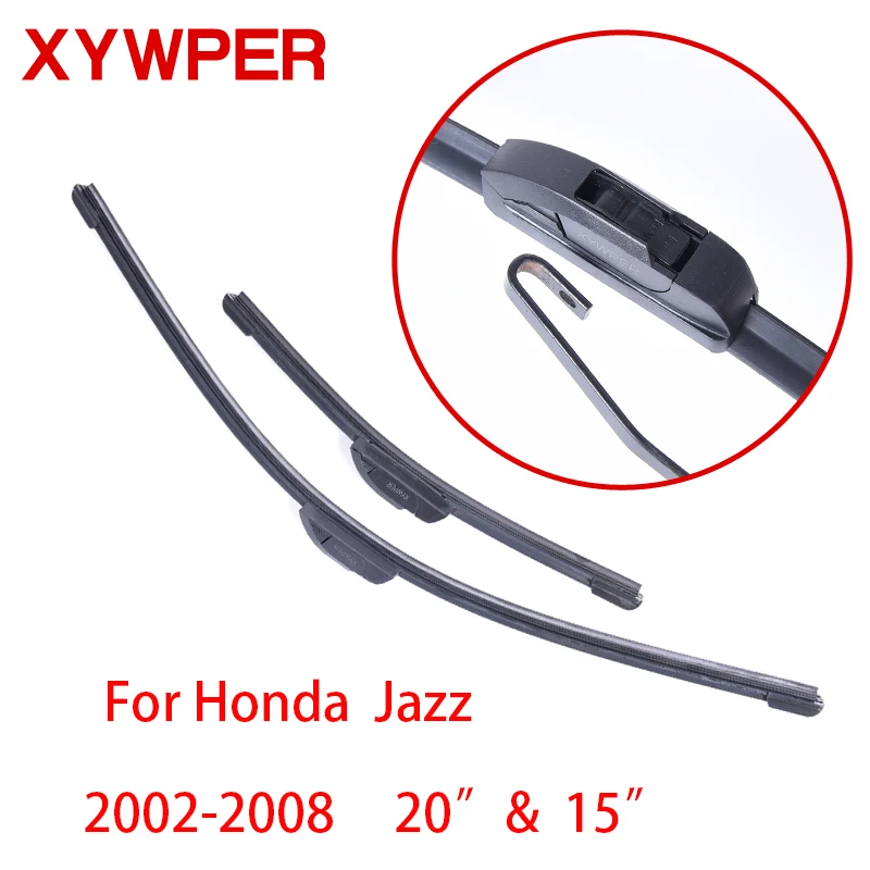 XYWPER Wiper Blades for Honda Jazz 2002 2003 2004 2005 2006 2008 20"&15