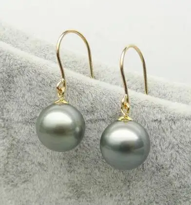 Free Shipiing Gray Green Real Tahitian Pearl Drop Dangle Free Shipiing Gray Green Real Tahitian Pearl Drop Dangle