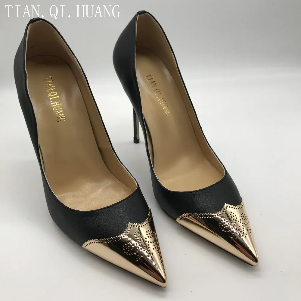 

New Women Pumps High Heels Pointed Toe Black Shoes Woman High Heels Sexy Fashion Design Woman Size 35-42 TIAN.QI.HUANG Brand