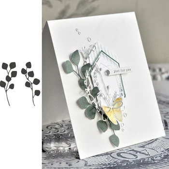

Eucalyptus Branch Metal Cutting Dies for Scrapbooking and Cards Making Paper Craft Dies New 2019