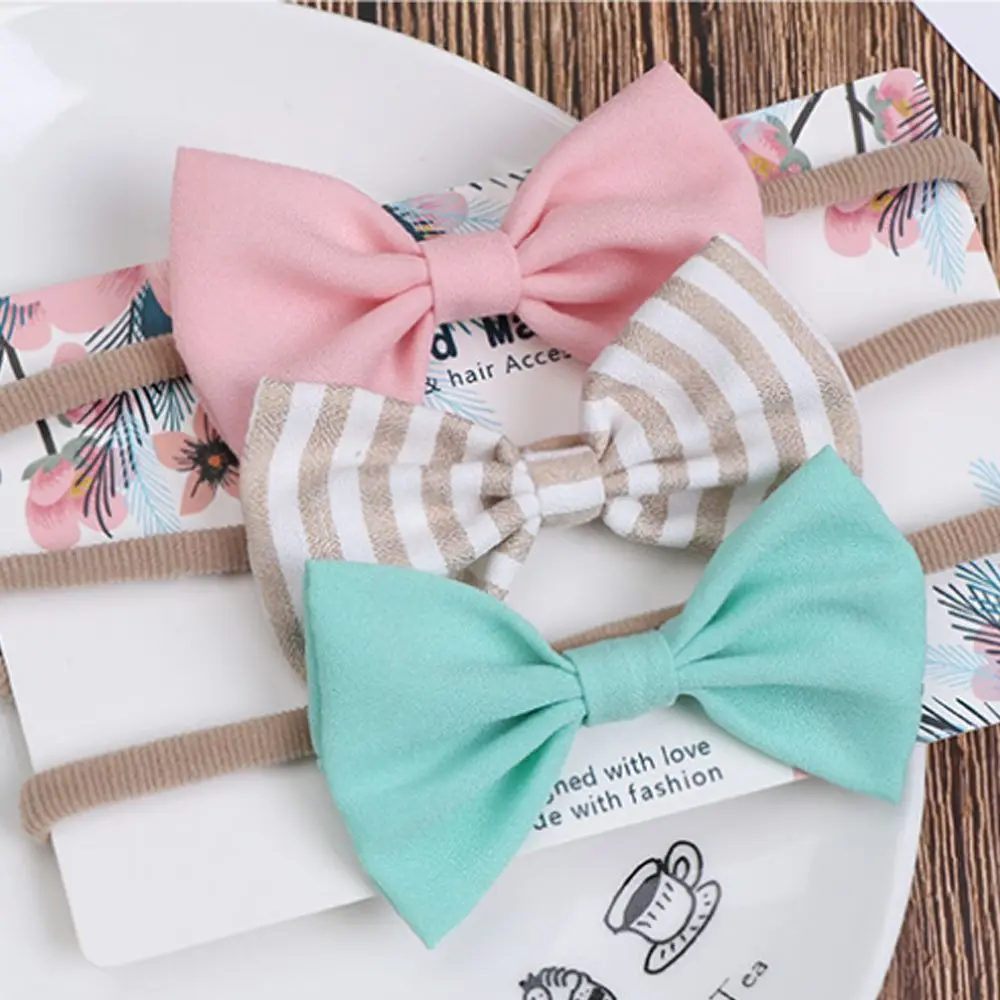 3pcs/set Shiny Fashion Forehead Headband Newborn Baby Elastic Princess Hairbands Child Kids Colorful Cute Headwear Gifts