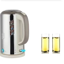 Полностью стальной Электрический чайник пищевой 304 из нержавеющей стали изолированный чай кипения воды безопасность автоотключение функция