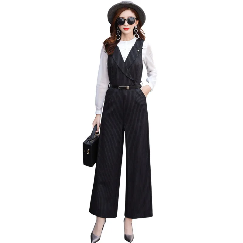 Buy NEW Fashion Korean Style Women Striped Jumpsuits