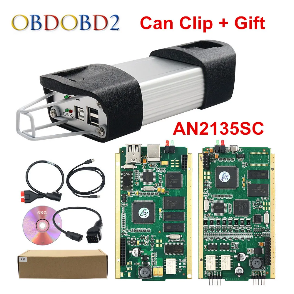 Can Clip V215 Gold Full Chip Cypress An2131qc An2135sc Car Diagnostic