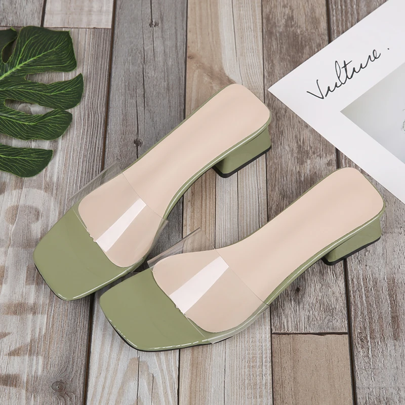 

Summer casual Flats Women shoes Fashion Women Transparent Slippers Outside low heel Sandals Beach Flip Flops Shoes Woman