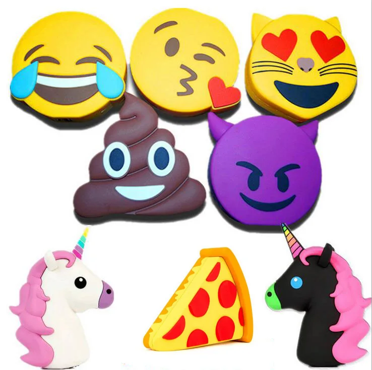 Original Funny Emoji Smiley Unicorn Poop Power Bank