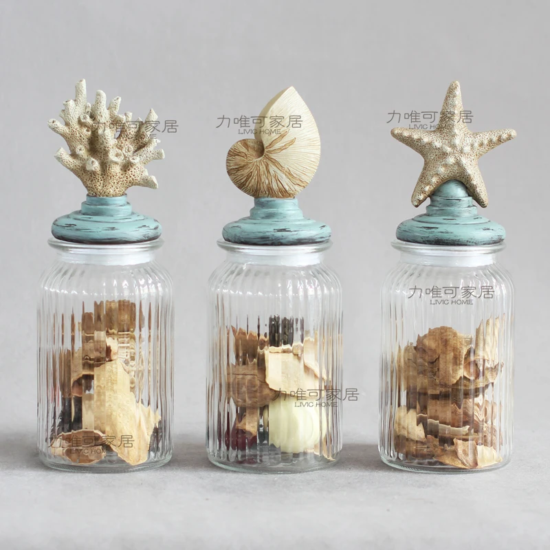 aliexpresscom buy american conch coral starfish transparent glass candy jar canister sets of three decorative jars glass jars sealed cans from reliable - Decorative Jars aliexpresscom buy american conch coral starfish transparent glass candy jar canister sets of three decorative jars glass jars sealed cans from reliable - Decorative Jars
