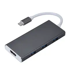USB C концентратора Тип-C адаптер 7 в 1 USB-C Dock с 4 К HDMI Выход PD зарядки 3 USB 3,0 Порты для MacBook Прямая доставка l1105 #2