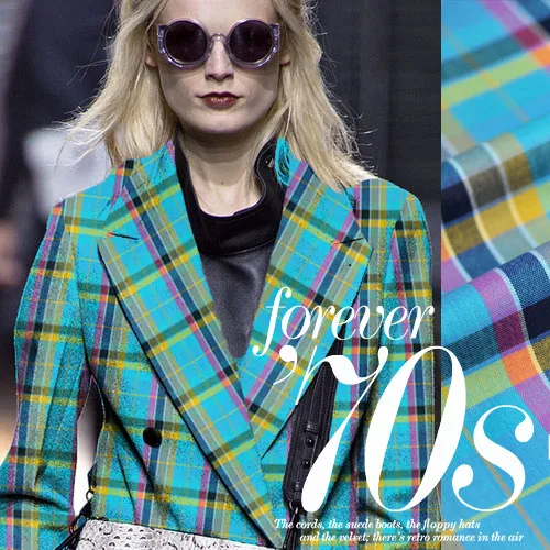 

The import process produced in Italy original Plaid Wool Worsted fabric cloth pure blue plaid cloth