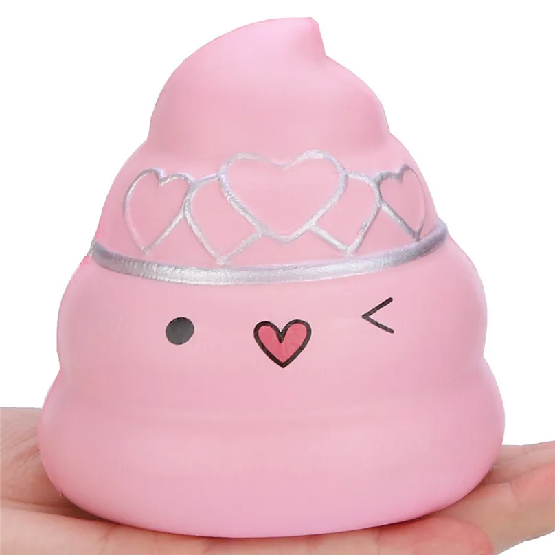 Kawaii Pink Poo Slow Rising Cream Scented Stress Relief Toys Fun Toy Anti-stress Toy Relief Educational Toy smooshy mushy 4JJ