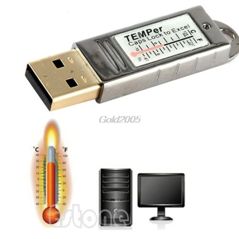 

USB Thermometer Sensor Temperature Data Logger Tester For PC Laptop Mac Computer Drop ship