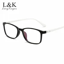 Повседневное квадратный Superlight TR90 черный, Белый Цвет Оптические очки в оправе для мужчин и женщин по рецепту очки спектакль без градуса