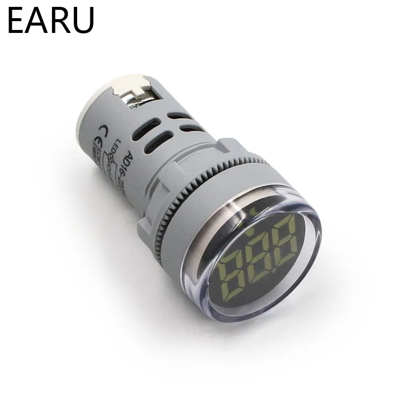 DIY Мини цифровой вольтметр 22 мм круглый 12 500 В переменного тока тестер напряжения