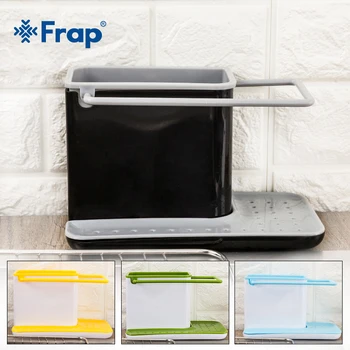 

Frap Racks Organizer Caddy Storage Kitchen Sink Tidy Utensils Sponge Holders Drainer Integrated Drainer Kitchen Tool Y36021
