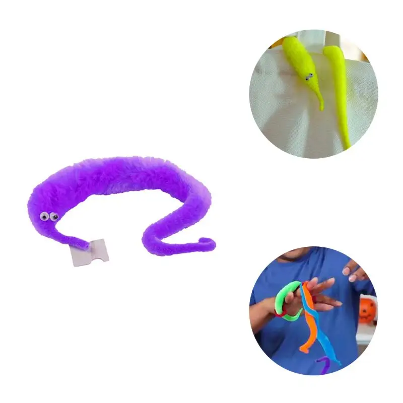 Magic Furry Fake Caterpillars Doll Carnival Party Cute Trick Treat Prank Favors Kids Children Entertain Games Creative Education