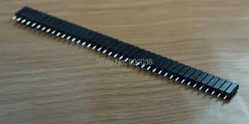 

100pcs 1x40 single row straight Pin header female round pin 2.54 pitch through hole insulator 7.0mm Rohs Tin plated