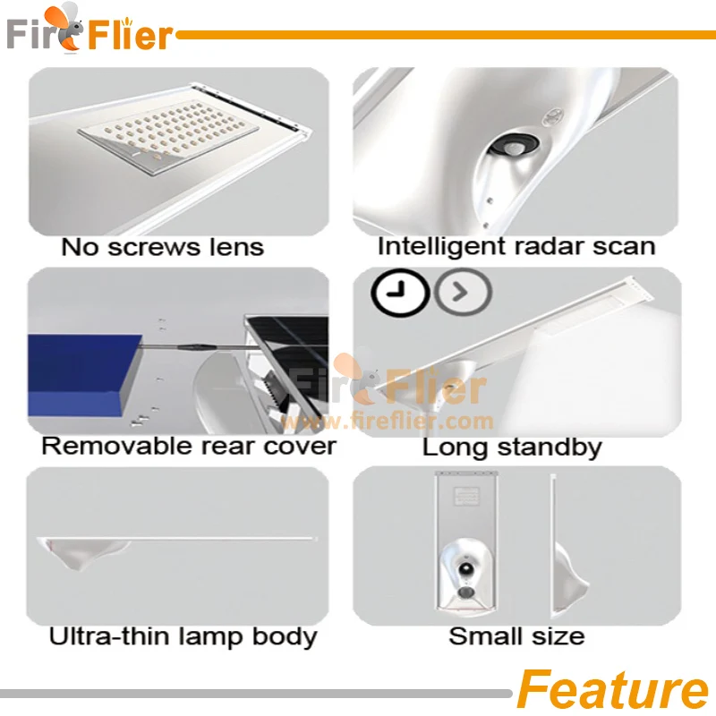 solar led street light feature