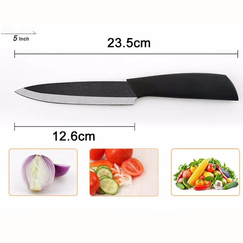 Najtaniej Wysokiej jakości nóż kuchenny czarne ostrze kicthen ceramiczny zestaw noży 3 \