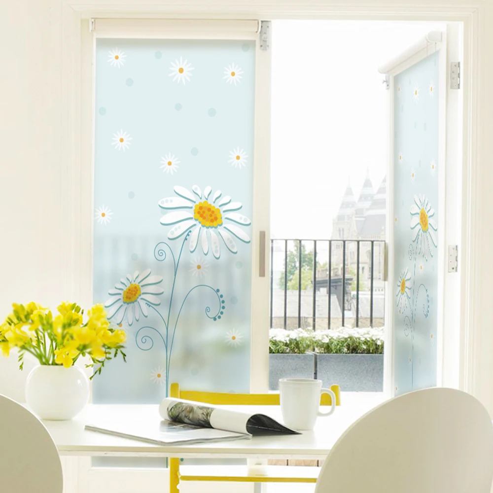

Glass films Electrostatic Beijiao Opaque Waterproof Sunscreen Bathroom Door Window Bedroom Flower BLT1139 flower