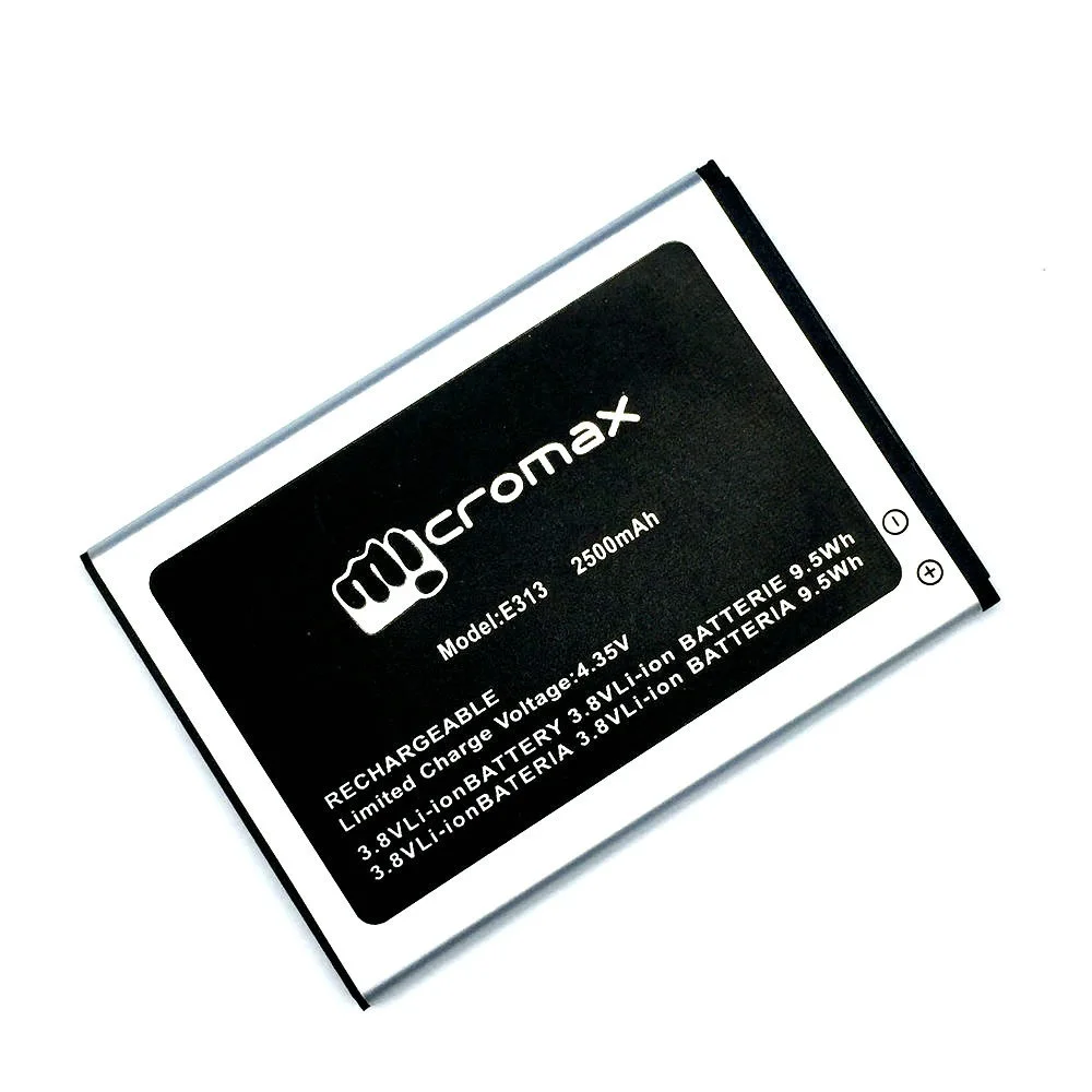 

5pcs New original High Quality E313 Battery for Micromax Wileyfox Swift E313 mobile phone +Tracking Number