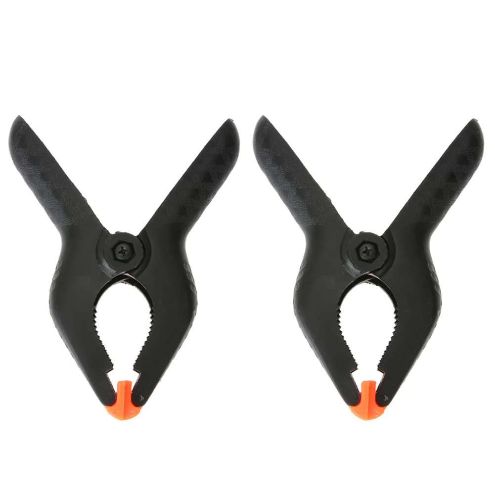 2PCS/set 6 Inch Plastic Nylon Spring Clamps Clip Tips Set Photo Studio kits Tools Clamp for