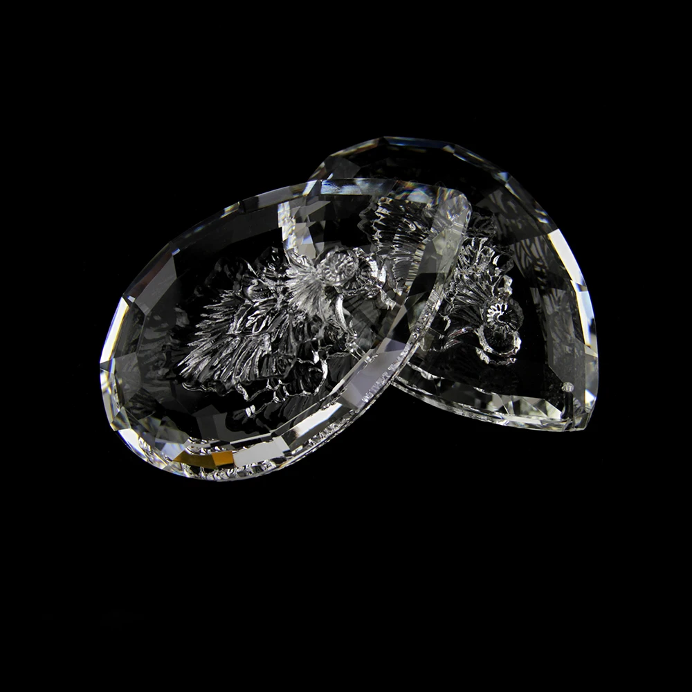 Hot 89mm 20pcs Clear Crystal Evergreen Water Drop Pendant