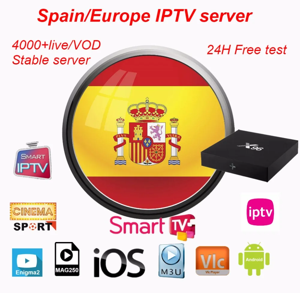 X96 Spain IPTV Spanish Channel M3u Abonnement Iptv UK Duits Frans