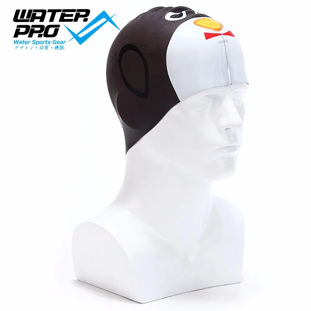 Силиконовая шапочка для плавания/бассейна Water Pro взрослых и детей сохраняет