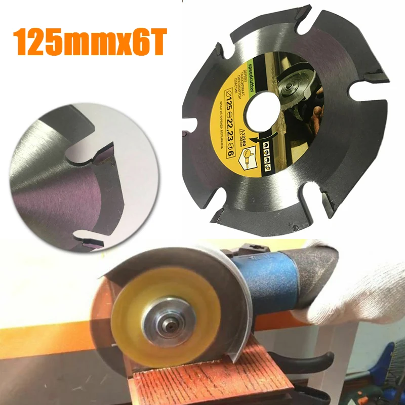 1pcs Cutting Saw Blade Discs 125mm 6T Carbide Tipped Circular Plywood Laminate Drywall Durable Saw Blade Tool Parts