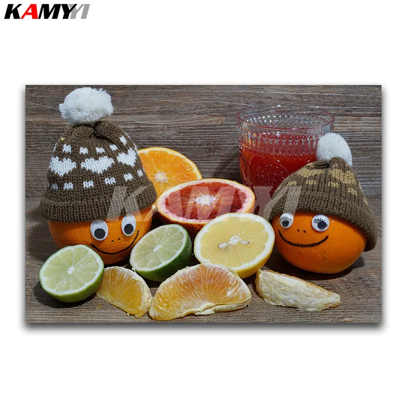 

Full Round Diamond painting Cartoon Full Square Diamond embroidery Cross stitch Cute DIY 3D Diamond mosaic fruit people