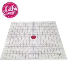 2 шт. коврик для теста пищевой класс силиконовые пластики выпечки антипригарный коврик с обычной шкалой коврик для муки DIY аксессуары для выпечки 50*50 см