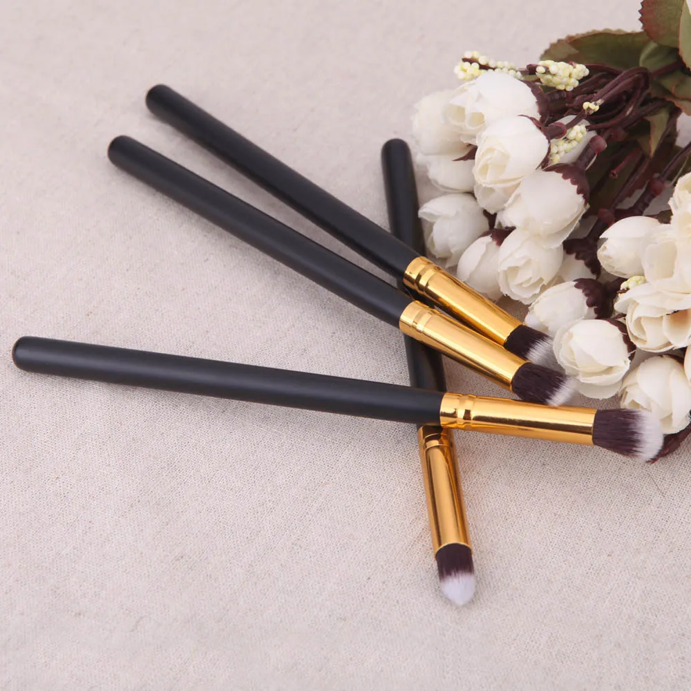 

Professional MakeUp Cosmetic Set Eye Shadow Foundation Wood Brush Blusher Tools 4PCS Blending Brushes #B144