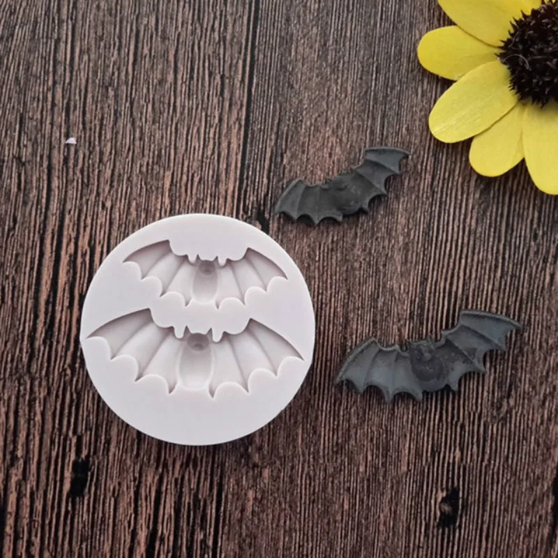 Download Mini Bat Shape Mould Halloween Silicone Mold For Sweets Jelly Chocolate Mold Kitchen Cake ...
