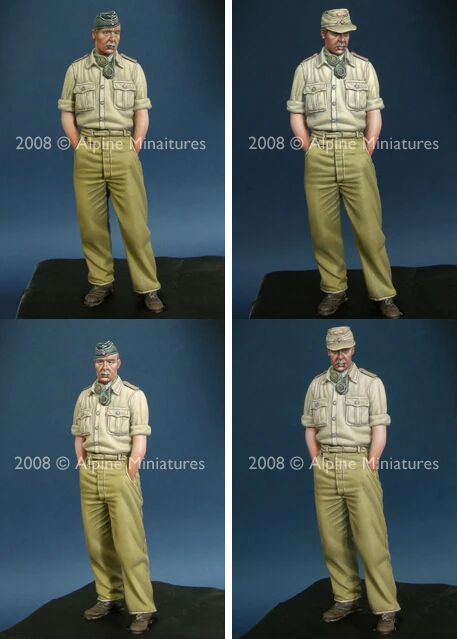 resin assembly Kits 1 35 WW2 German DAK general Unpainted Kit Resin Model Free Shipping