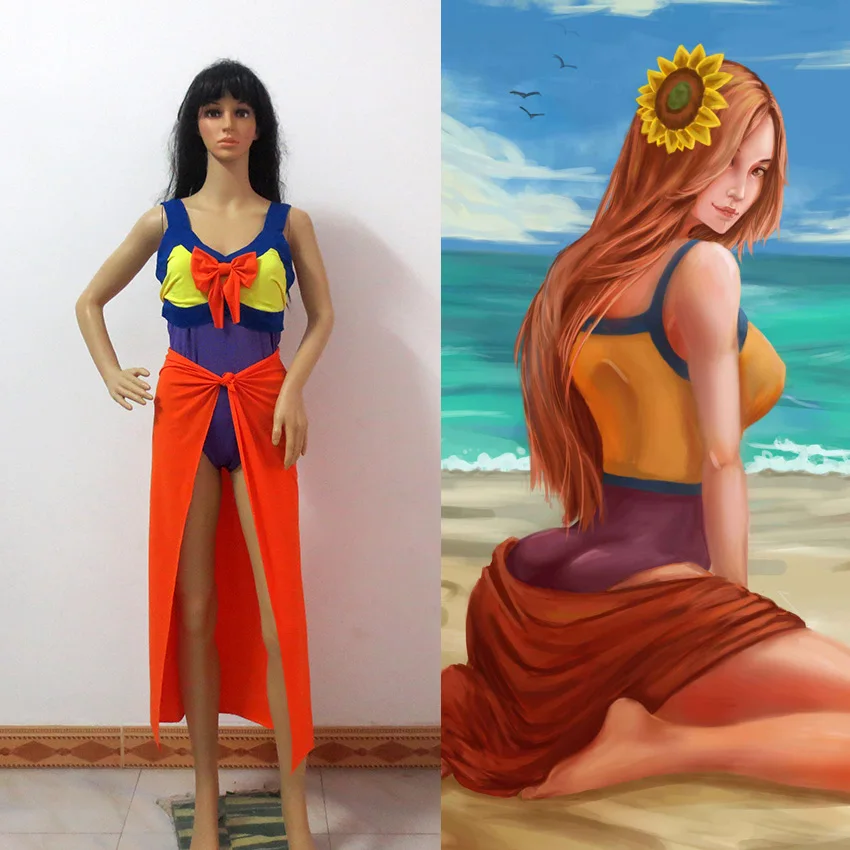 Lol The Grand Dulista Fiora Laurleona The Bumper Ty Hunter Miss Fortune Cos Costume Da Bagno Costume Cosplay Stile Estivo