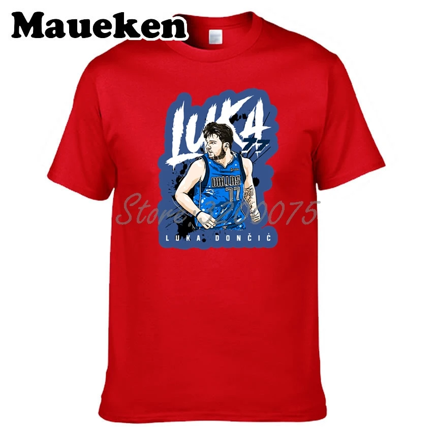 Мужская футболка Luka Doncic 77, одежда в Словении, футболка, Мужская футболка для фанатов, подарок, футболка с круглым вырезом, W19032235 - Цвет: 8