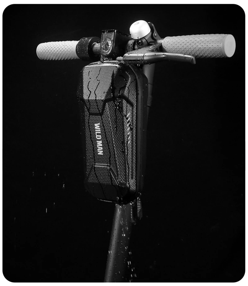 WILD MAN Rainproof Multifunctional Folding Bike Bag Bicycle Handlebar Bag Panniers EVA Hard Shell Front Cycling Bag Accessories (11)