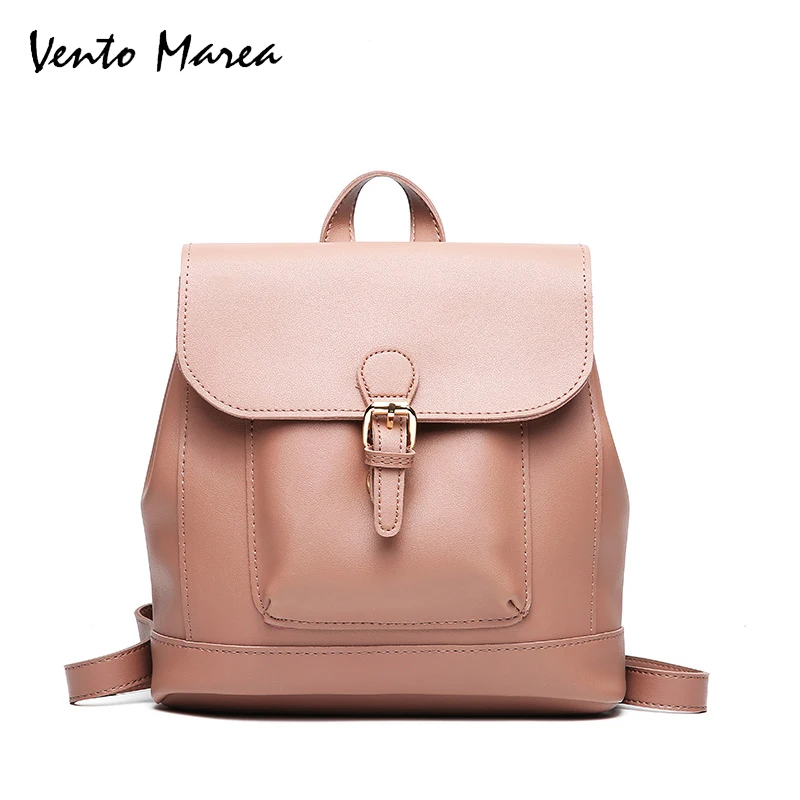 

Vento Marea Retro Ladies Backpack Girls Casual School Bag For Teenagers Rucksack Zipper Buckle Women Backpacks Bolsos Mujer