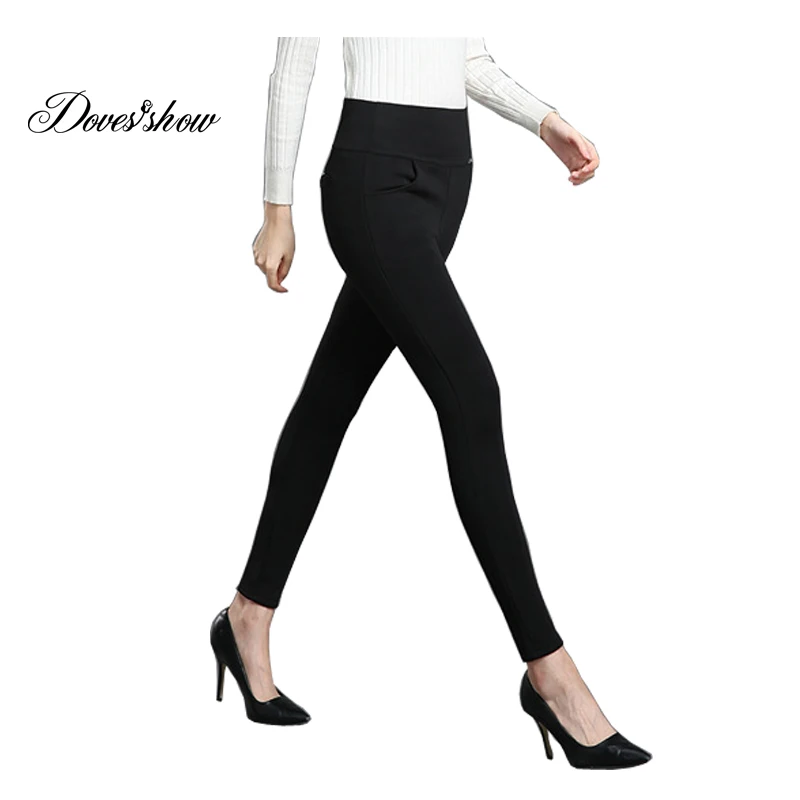 Women High Waist Stretch Pencil Pants Spring Plus Size