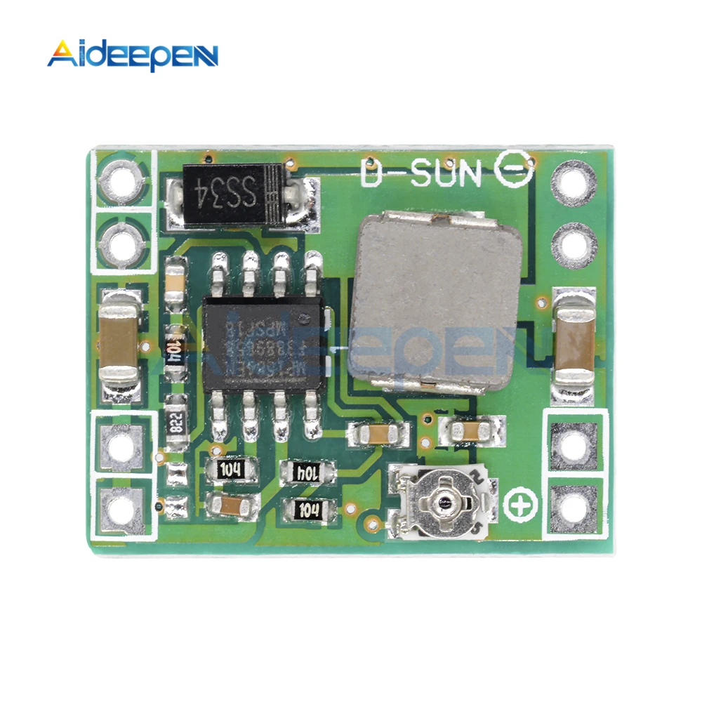 

5Pcs Mini Step Down Power Supply Module 5V 3A DC-DC Adjustable Buck Converter for Arduino Replace LM2596
