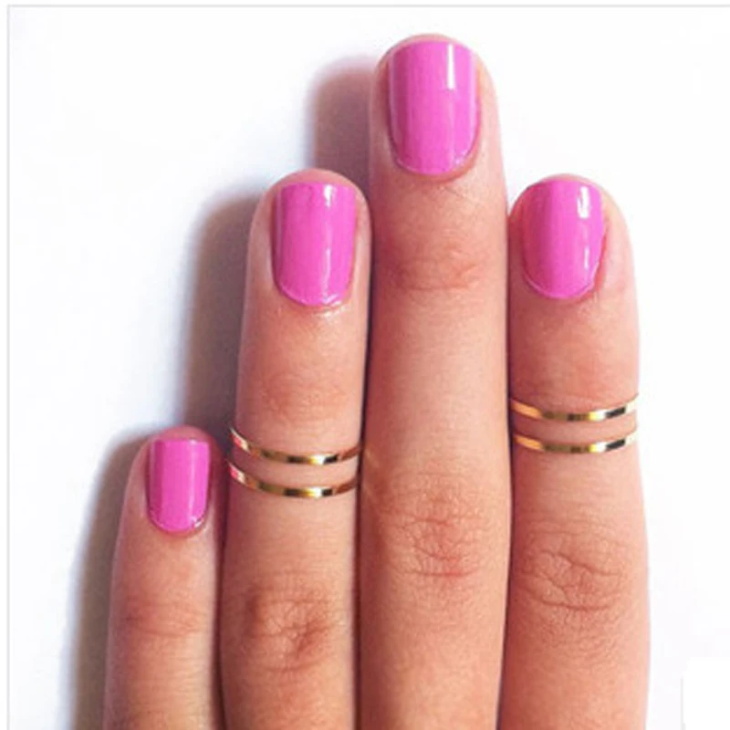 Mrs. Amazing Unique Simple Joint Ring Silver Plating 3 Colors 3 Size Women Fashion Ring Jewelry