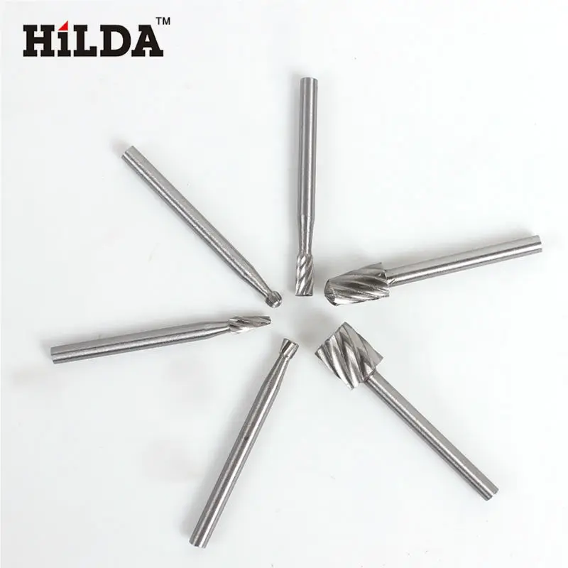 Buy HILDA 6PCS HSS Dremel Rotary Tool Mini Drill Bits Burr Set Dremel Tools for