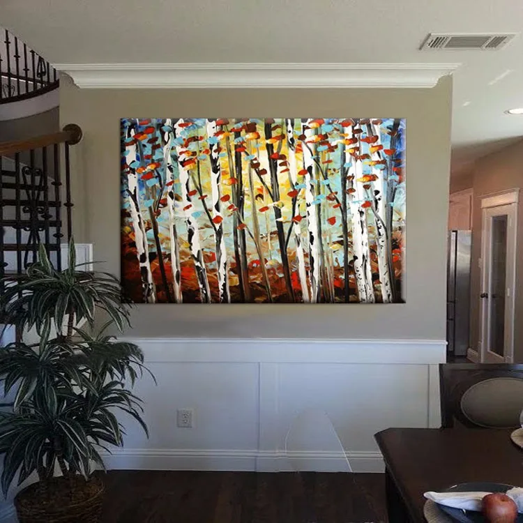 elegant comprar hecho a mano pintura al leo sobre lienzo rboles murales minimalista decoracin del hogar moderno with como hacer cuadros originales - Cuadros Originales Hechos A Mano elegant comprar hecho a mano pintura al leo sobre lienzo rboles murales minimalista decoracin del hogar moderno with como hacer cuadros originales - Cuadros Originales Hechos A Mano