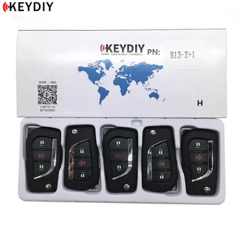 

KEYDIYl 10pcs KD B13-2+1 Car Key For KD900/KD MINI/KD-X2 Key Programmer B Series Remote Control B13