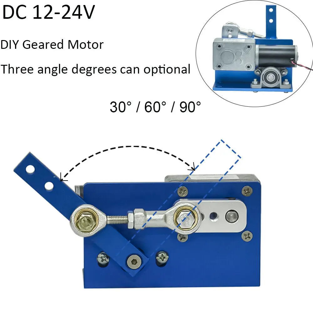 

24V 12V DC Motor For DIY Design 30 60 90 Degrees Automatic Wobble Handmade Assembly Reciprocating Electric DIY Motor Constructor