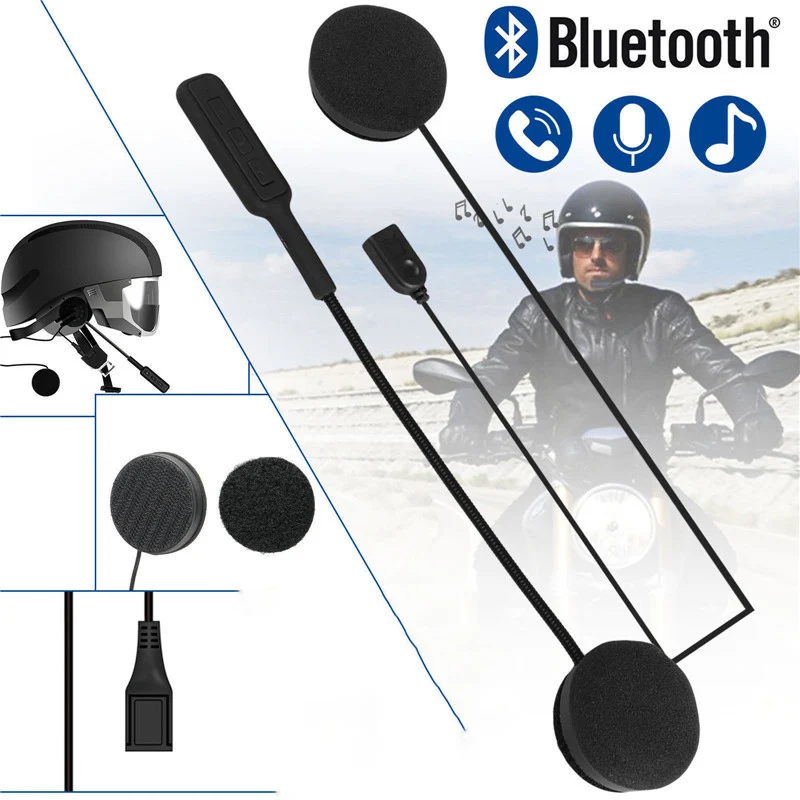 New!! MH01 Motor Wireless Bluetooth Headset Motorcycle Helmet Earphone Headphone Speaker Handsfree Music For MP3 MP4 Smartphone |